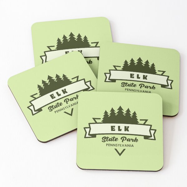 Item preview, Elk State Park Pennsylvania Trees And Ribbon designed and sold by bivenart.
