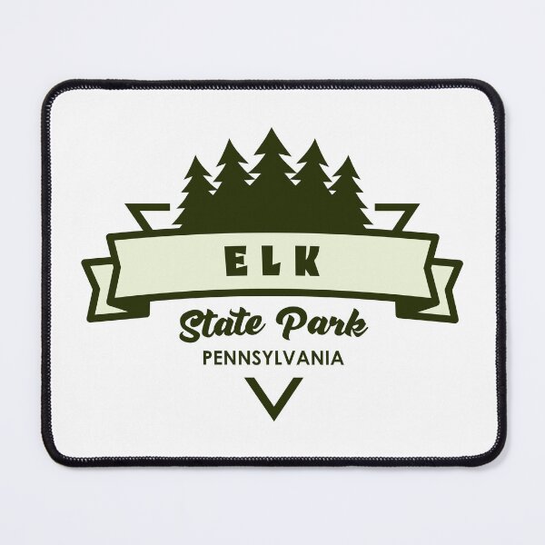 Item preview, Elk State Park Pennsylvania Trees And Ribbon designed and sold by bivenart.