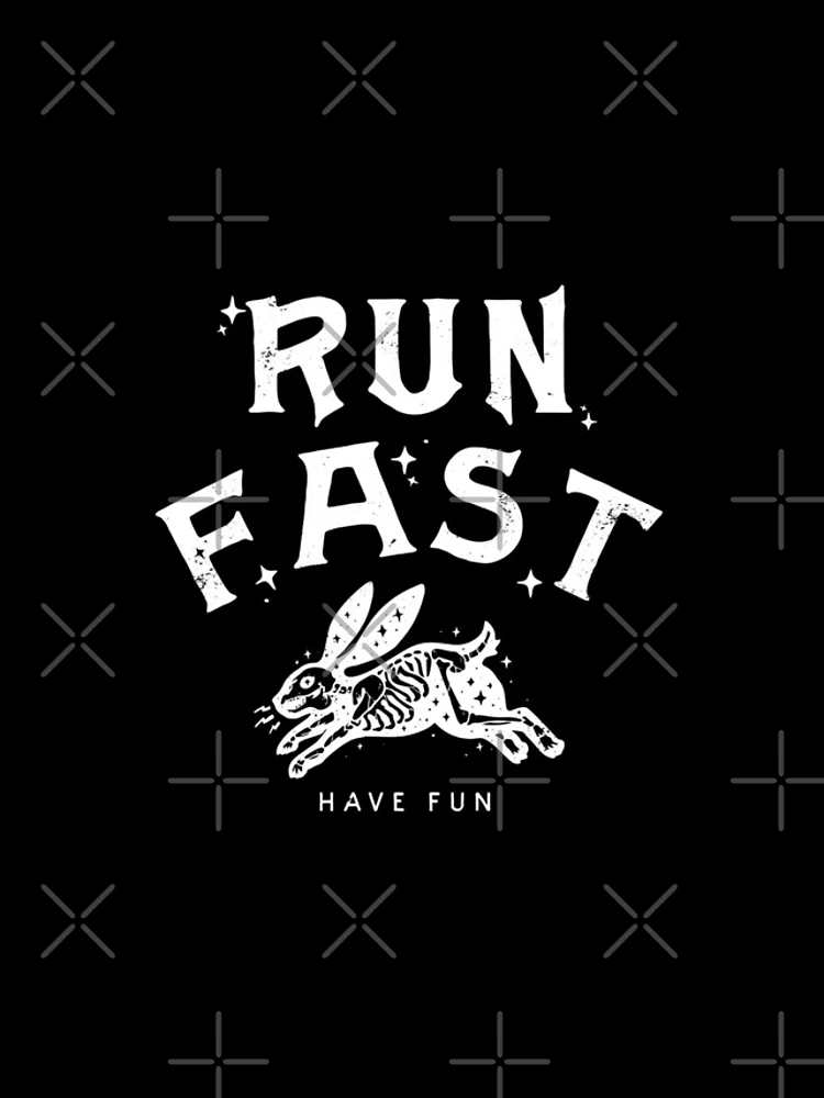 Thumbnail 4 of 4, iPhone Case, Run Fast - Have Fun - White Ink designed and sold by ThreeTreeDesign.