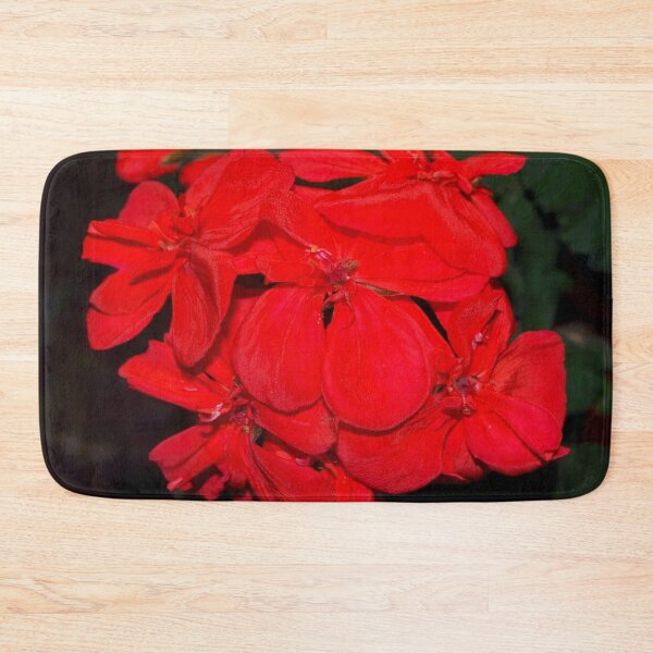 Item preview, Red geraniums against black designed and sold by B. Randi Bailey.
