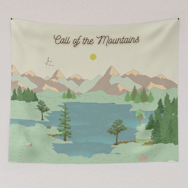 Item preview, Call of the Mountains | Outdoor Camping | Love to Hike designed and sold by LynZorArts.