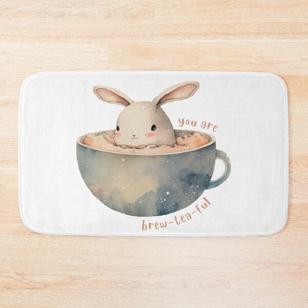 Item preview, You Are Brew-tea-ful - Rabbit in Teacup｜Color Bars designed and sold by colorbarshop.
