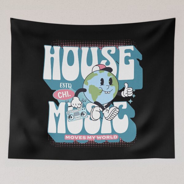 Item preview, HOUSE MUSIC  - Rocks My World (white/pink)  designed and sold by Discothreadz.
