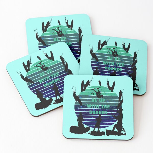 Item preview, Kitesurfers Be Up With The Boards Retro Style 3 designed and sold by taiche.