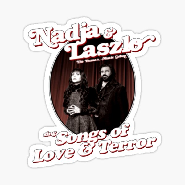 Nadja And Laszlo The Human Music Group Sing Songs Of Love And Terror Sticker