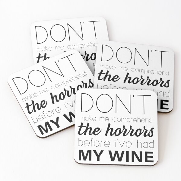 Item preview, Don't make me comprehend the Horrors (Wine) designed and sold by annieloveg.