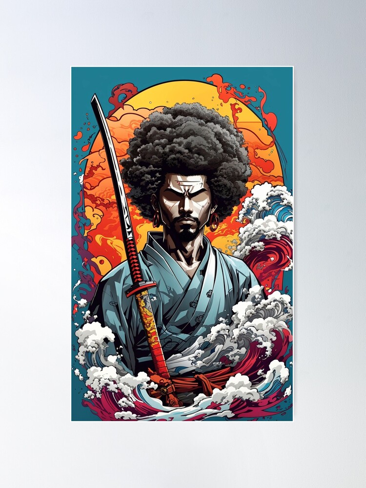 Afro Samurai Manga Anime Block Giant Wall Art Poster