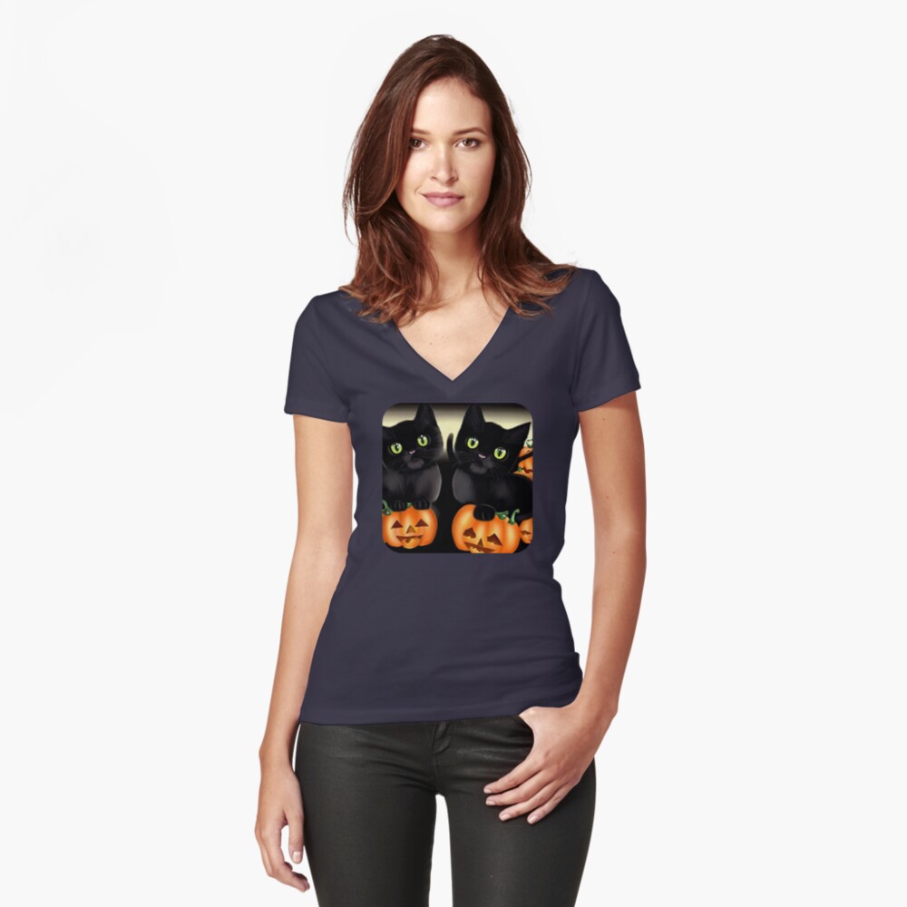 Item preview, Fitted V-Neck T-Shirt designed and sold by 5849.