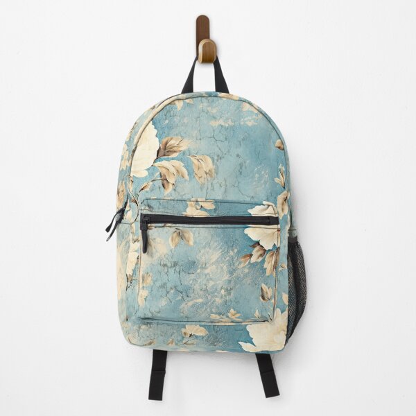 Item preview, Antique blue floral pattern designed and sold by pocketart2023.