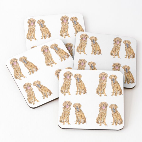 Item preview, Dark Golden Retriever Duo designed and sold by rita-andi.