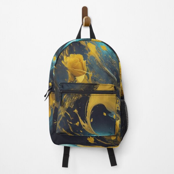 Item preview, Powerful Gothic Midnight Botanical Yellow Roses In Space designed and sold by SassyArtistry.