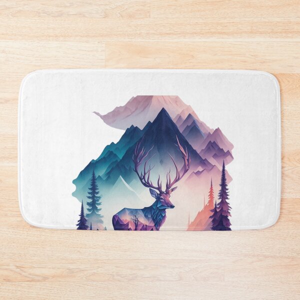 Item preview, Mystic Wilderness: Geometric Deer and Mountain Tribe Art designed and sold by irosh madushan.
