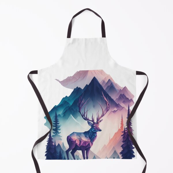 Item preview, Mystic Wilderness: Geometric Deer and Mountain Tribe Art designed and sold by irosh madushan.