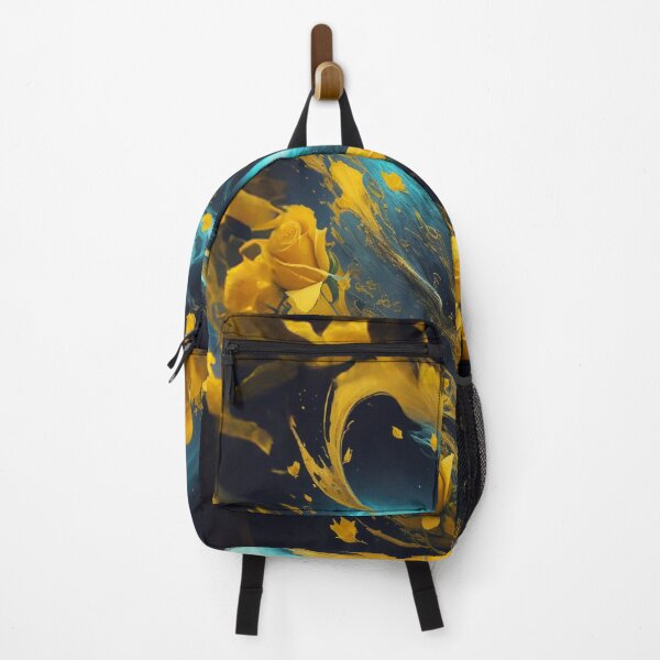Item preview, Abstract Dark Night Botanical Yellow Roses In Space designed and sold by SassyArtistry.