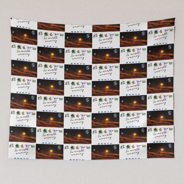 Item preview, The Earth is Worth Saving,  Space design,\. designed and sold by MCanderart.