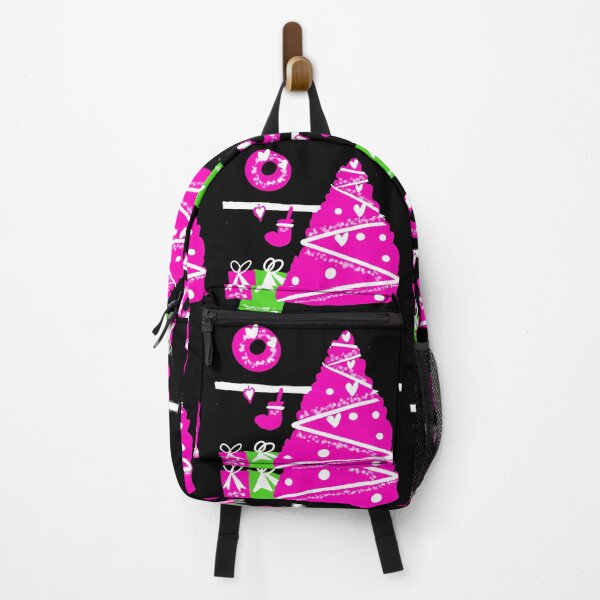 Item preview, Bright Pink Christmas tree with Pink and Green Presents designed and sold by Victoria Rose.
