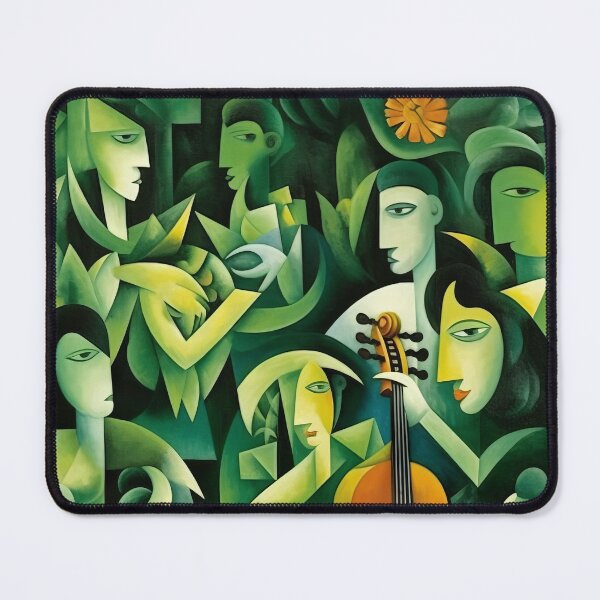 Item preview, Green Rhythms: Cubist Impressions in Art designed and sold by Piotrek0001.