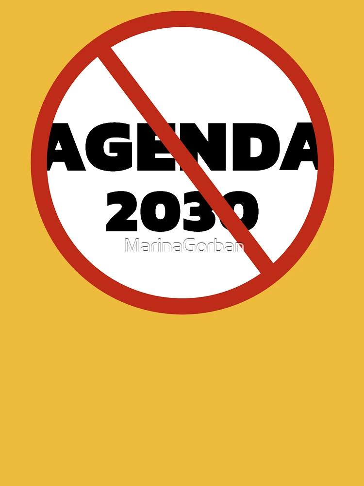 No Agenda 2030 Essential T-Shirt for Sale by MarinaGorban