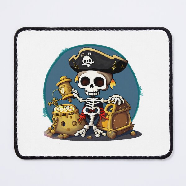 Item preview, pirate adventure with skeleton and treasure designed and sold by geoffreyee.