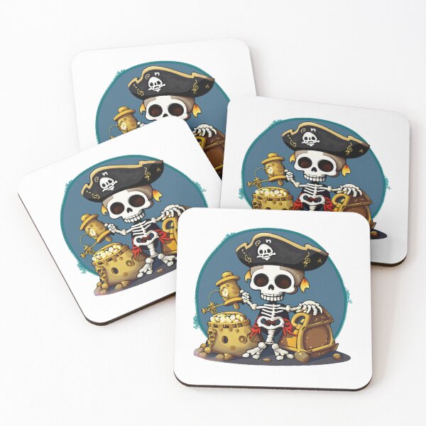 Item preview, pirate adventure with skeleton and treasure designed and sold by geoffreyee.
