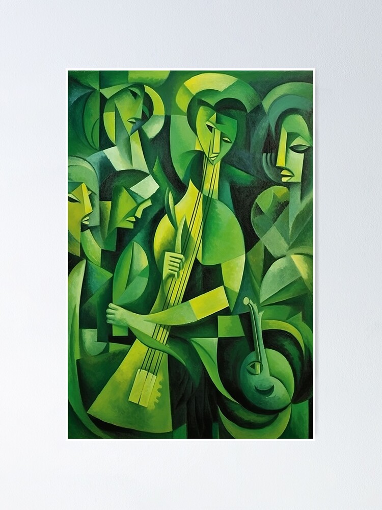 Green Rhythms: Cubist Impressions in Art