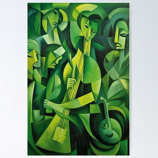 Green Rhythms: Cubist Impressions in Art