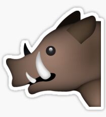 Boar Face Emoji Sticker Sticker