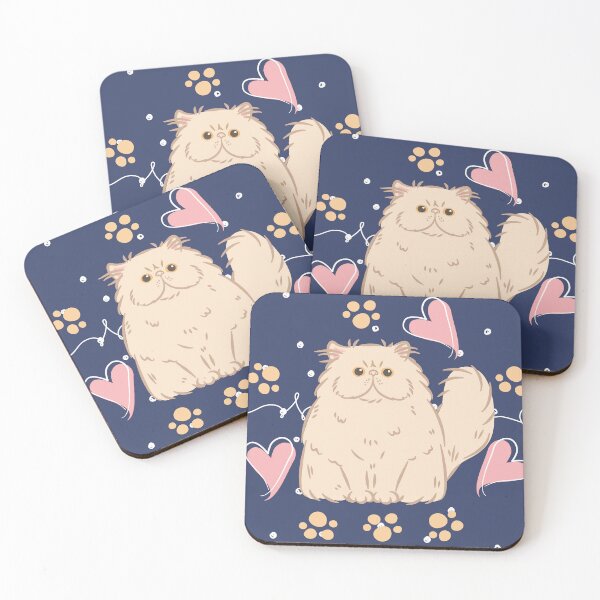Aperçu de l'œuvre Chat persan crème mignon à poils longs créée et vendue par lulululupaint.