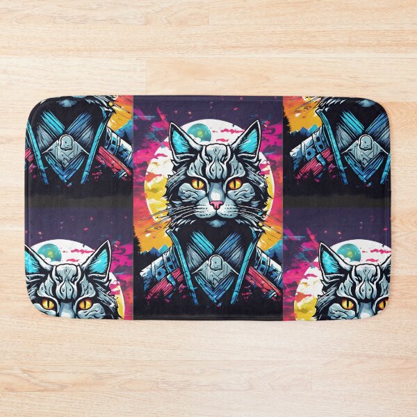 Item preview, japanese samurai fantasy cat designed and sold by defpoint.
