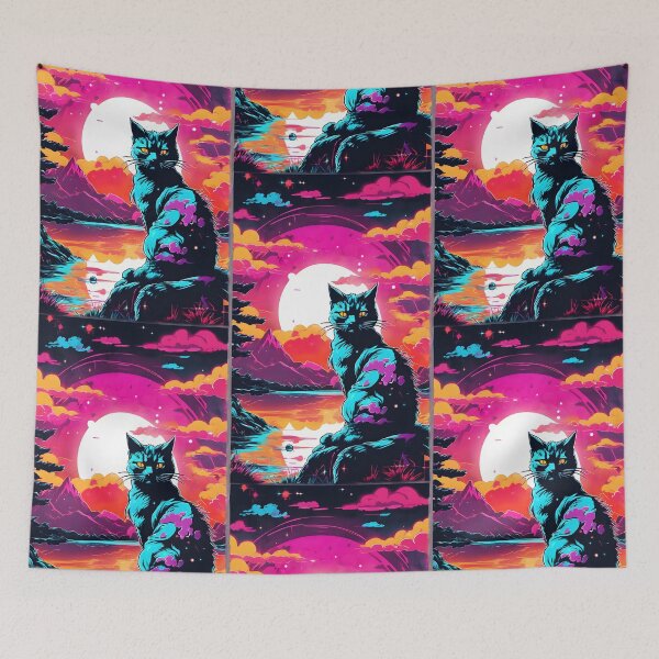 Item preview, japanese samurai fantasy cat designed and sold by defpoint.