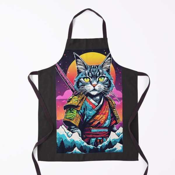 Item preview, japanese samurai fantasy cat designed and sold by defpoint.