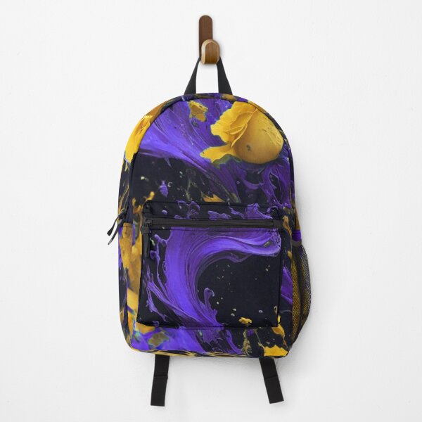 Item preview, Abstract Dark Space Splash Midnight Botanical Yellow Roses designed and sold by SassyArtistry.