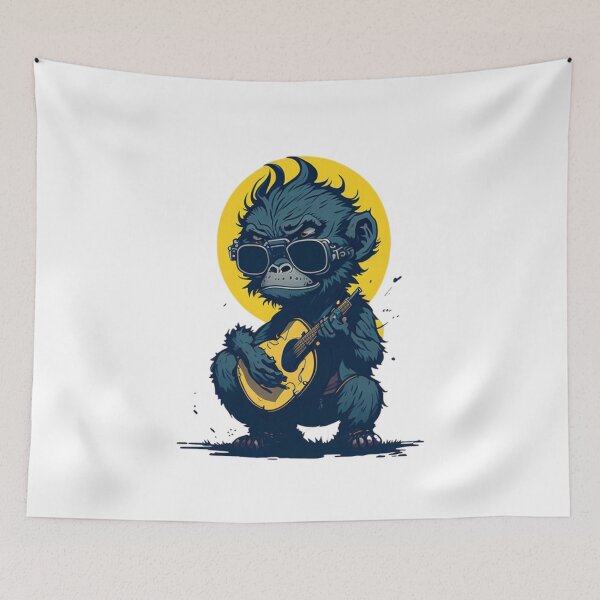 Item preview, Groovy Gorilla Jam: Guitar-Playing Gorillas Art designed and sold by irosh madushan.