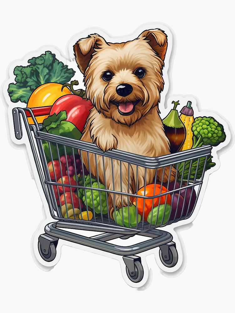 Dog in 2025 shopping cart