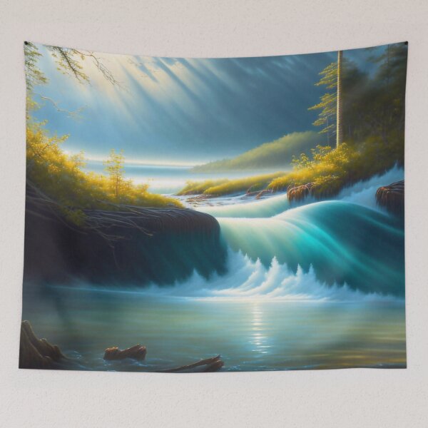 Item preview, Mountain stream designed and sold by M-Y-A-R-T-.
