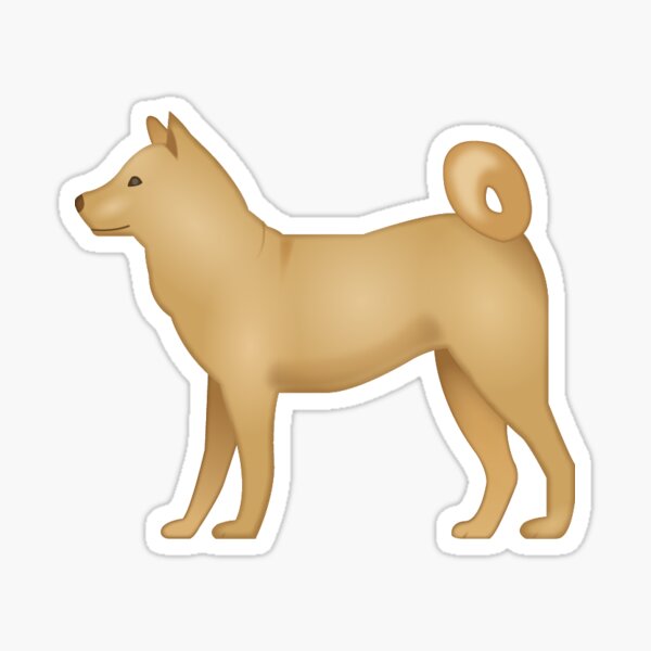 Emoji Dog Stickers Redbubble