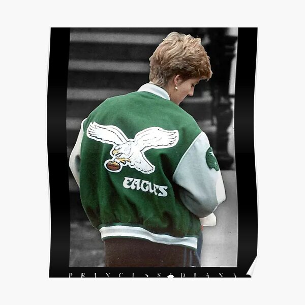 Philadelphia Eagles Princess Diana Wool Varsity Jacket