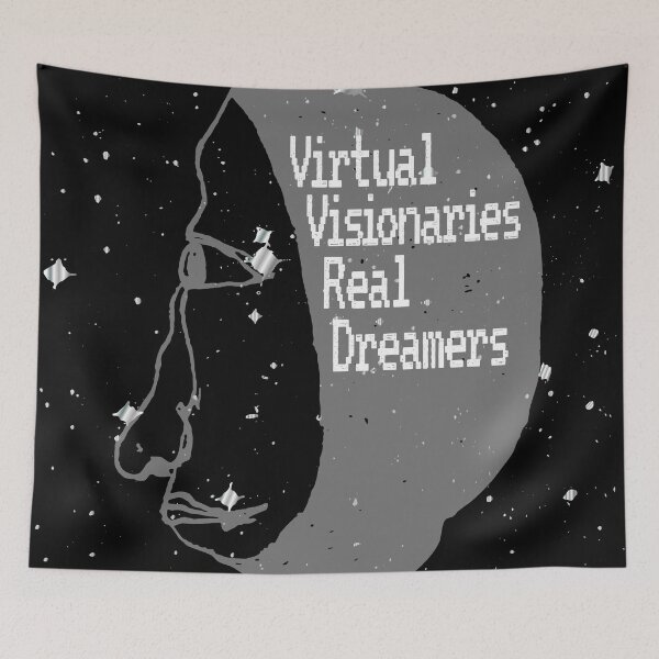 Item preview, Virtual Visionaries Real Dreamers- black designed and sold by LiberaCaballo.