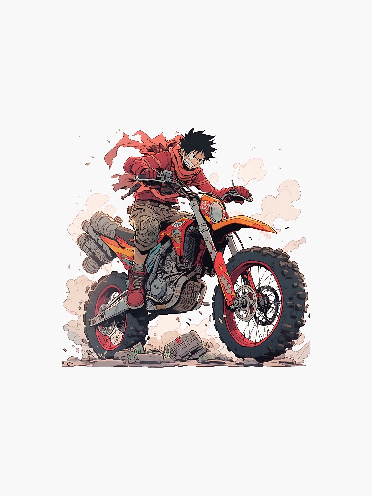 ONE PIECE Luffy Stickers Anime Sticker Notebook Motorcycle