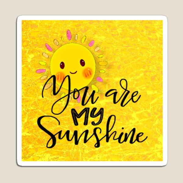 Item preview, You are my Sunshine with a Happy Sun. Mindfulness. Bright yellow Pattern.  designed and sold by Hilary11.