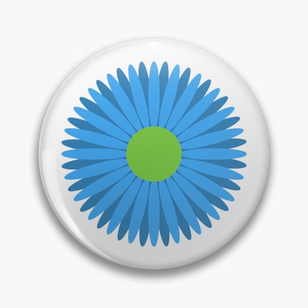 Item preview, Blue and Green Flower designed and sold by kavanaghdesigns.