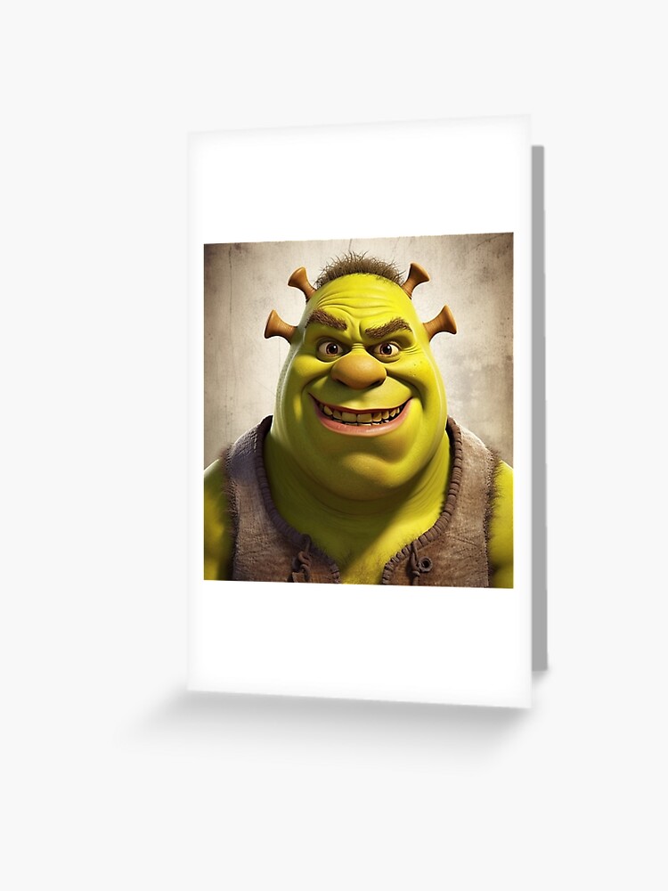 Shrek Face Meme | Greeting Card