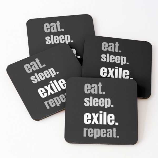 Item preview, eat, sleep, exile, repeat. Path of Exile gamer designed and sold by ANITAENKOWSKI.