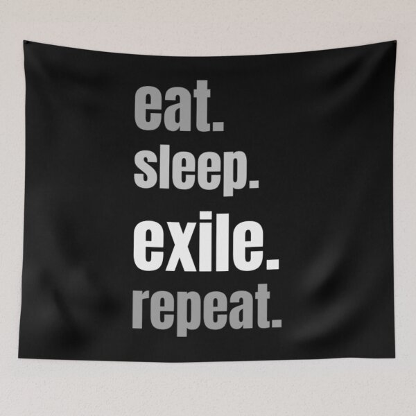 Item preview, eat, sleep, exile, repeat. Path of Exile gamer designed and sold by ANITAENKOWSKI.