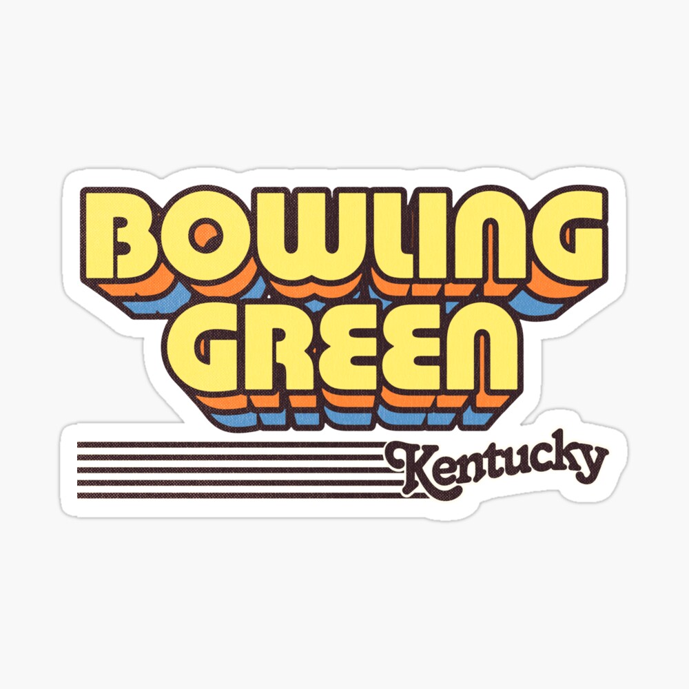 Bowling Green, Kentucky | Retro Stripes Sticker