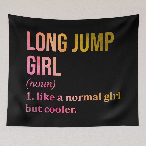 Item preview, Long Jump Girl Definition in Watercolor designed and sold by XCIV.