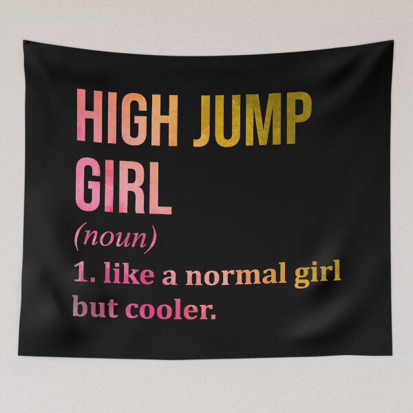 Item preview, High Jump Girl Definition in Watercolor designed and sold by XCIV.