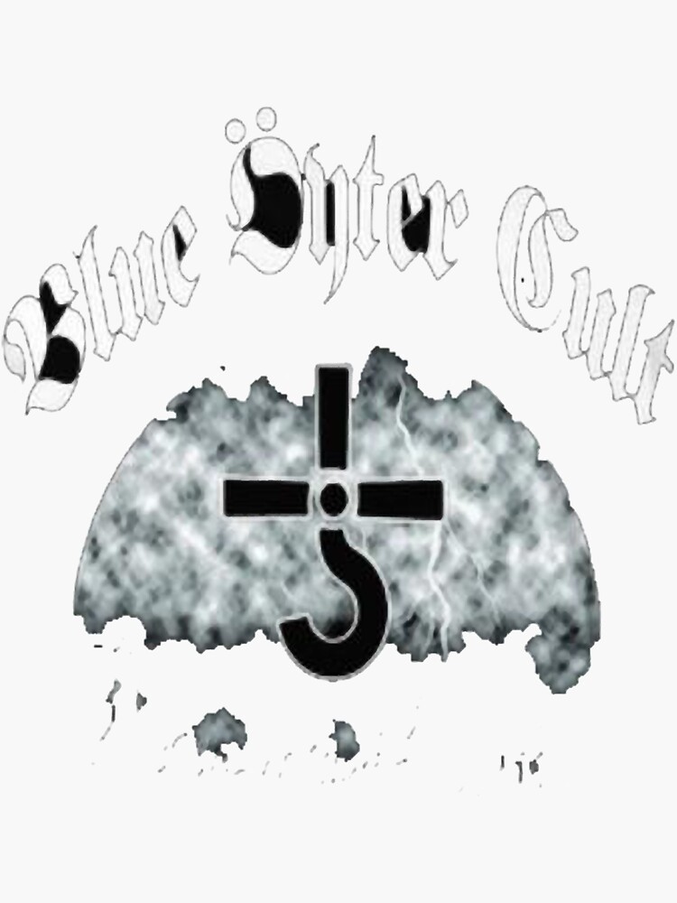 "blue oyster cult band rock blue oyster cult blue oyster" Sticker for