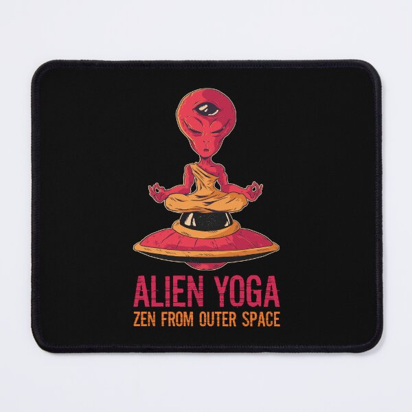 Item preview, Alien Yoga: Zen from Outer Space, Meditation Funny Yoga Fitness designed and sold by Singhe Design.