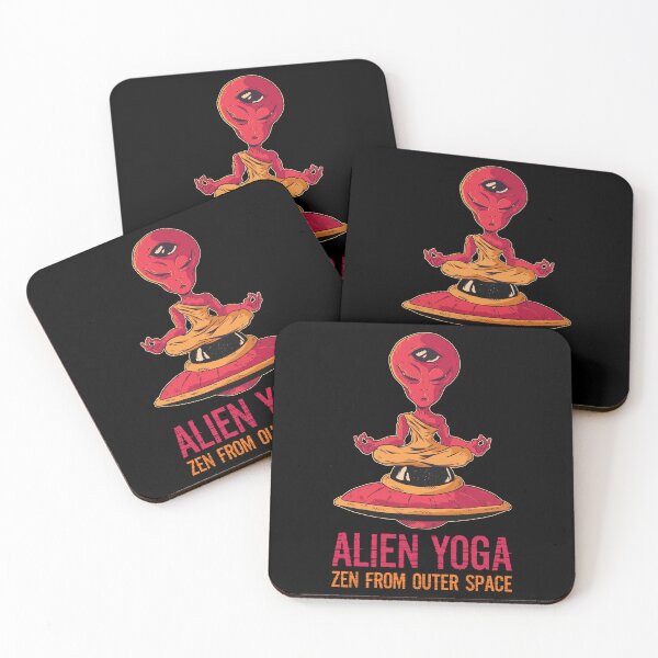 Item preview, Alien Yoga: Zen from Outer Space, Meditation Funny Yoga Fitness designed and sold by Singhe Design.